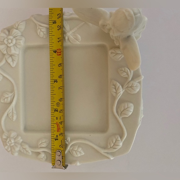 Retired PARTYLITE Enchantment Fairy Bisque Porcelain Pillar Candle Holder - Picture 7 of 9